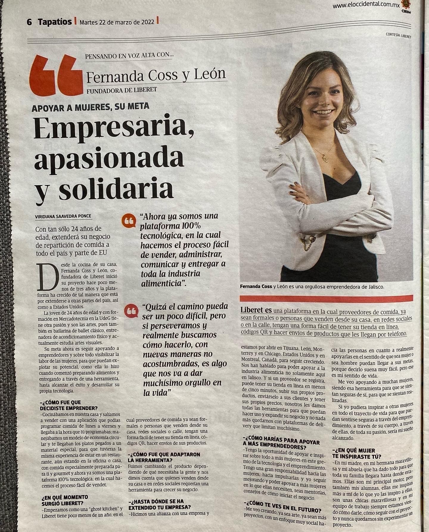 El Occidental / Tapatíos — artículo de prensa