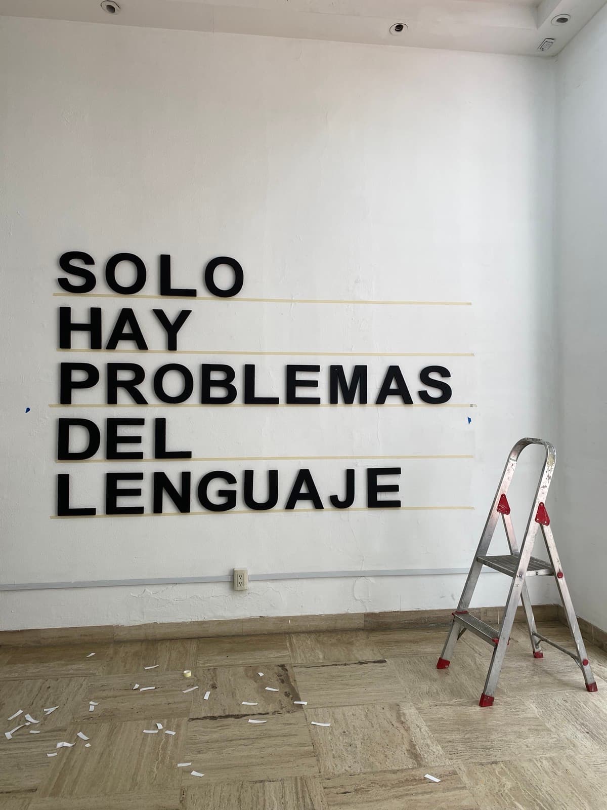 Solo Hay Problemas del Lenguaje, Mural expandido — 3